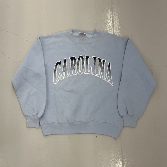 Vintage 90s University of North Carolina UNC Blue Sweatshirt - Picture 1 of 3
